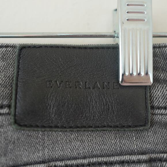 EVERLANE Gray High Rise Slim Straight Jeans  Ankle Sustainable Minimalist Denim - Picture 13 of 14